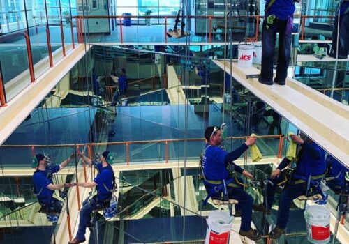 AWC Indoor Window Cleaning Job